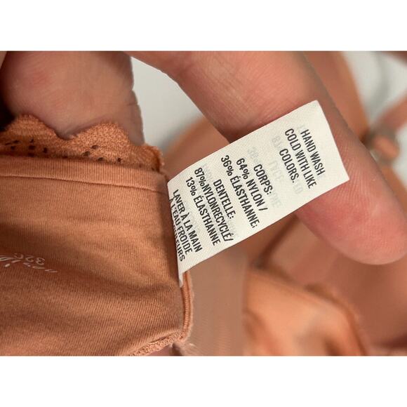 NWT Aerie Womens Orange Real Sunnie Full Coverage Underwire T-Shirt Bra Size 32C - Picture 5 of 5